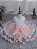 Three-dimensional Flower Party Tulle Dress