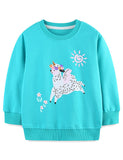 Cartoon Lamb Print Sweatshirt