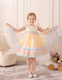 Rainbow Fluffy Tulle Dress