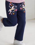 Unicorn Embroidered Straight Pants