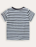 African Animals Applique kortærmet T-shirt