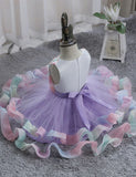 Three-dimensional Flower Party Tulle Dress