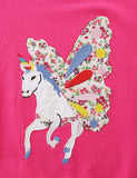 Unicorn Applique Sweatshirt / Printed Leggings