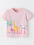 Tropical Animal Print Short Sleeve T-Shirt