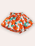 Floral Printed Cotton Skort