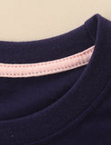 Autumn Animal Print Striped Long Sleeve T-Shirt