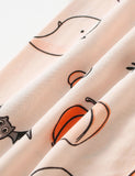 Halloween Pumpkin Applique Pajama Set