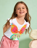 Colorful Butterfly Sleeveless T-Shirt
