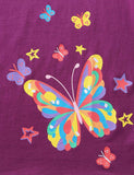 Colorful Butterfly Flower Print Dress