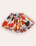 Floral Printed Cotton Skort