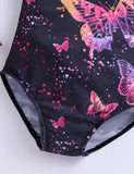 Colorful Butterfly Print One-piece Swimsuit