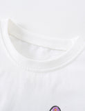 Butterfly Embroidered Short Sleeve T-Shirt