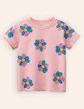 Cute Flower Print T-shirt