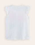Colorful Butterfly Sleeveless T-Shirt