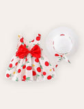 Baby Printed Dress + Hat