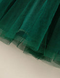 Christmas Long Sleeve Tulle Dress