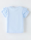 Rabbit Sunflower Print T-Shirt