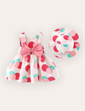 Baby Printed Dress + Hat