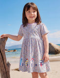 Cartoon Floral House Dress