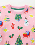 Christmas Printed Cotton Sweatshirt