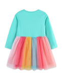Unicorn Print Rainbow Tulle Dress