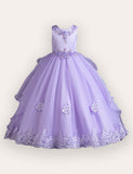 Pearl Trailing Evening Wedding Dress