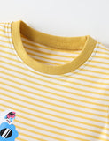 Cute Vacation Kitten Print T-shirt