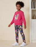 Unicorn Applique Sweatshirt / Printed Leggings