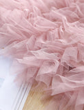 Fluffy Embroidered Cake Tulle Dress