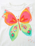 Colorful Butterfly Sleeveless T-Shirt