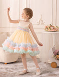 Rainbow Fluffy Tulle Dress