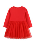 Christmas Reindeer Applique Tulle Dress