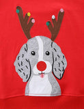 Christmas Puppy Applique Sweatshirt