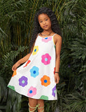 Mom and Me Floral Print Suspender Dress