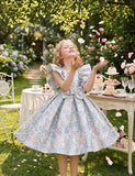 Versailles Gold and Silver Silk Heavy Industry Jacquard Dress
