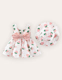 Baby Printed Dress + Hat