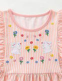 Rabbit Embroidered Sleeveless Dress