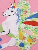 Flying Unicorn Embroidered T-Shirt