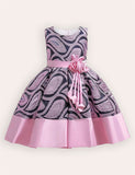 Cotton Embroidered Phoenix Tail Dress Dress