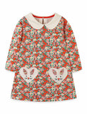 Floral Love Pocket Long-sleeved Dress