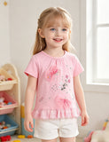 Floral Embroidered Short-sleeve T-shirt