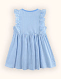 Rabbit Embroidered Sleeveless Dress