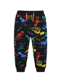 Cartoon Dinosaur Print Sweatpants