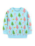 Christmas Tree Print Sweatshirt