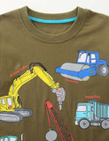 Excavator Printed Long Sleeve T-Shirt