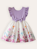 Butterfly Print Princess Dress