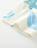 Cute Marine Animal Print T-shirt