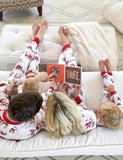 Christmas Santa Claus Reindeer Family Matching Pajamas