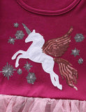 Unicorn Embroidered Tulle Dress
