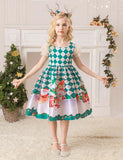 Christmas Print Party Dress